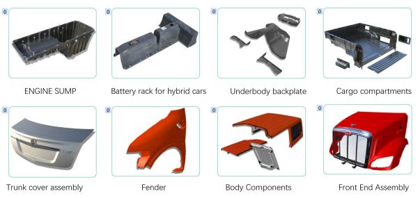 FRP auto parts, truck wind deflector,roof deflector
