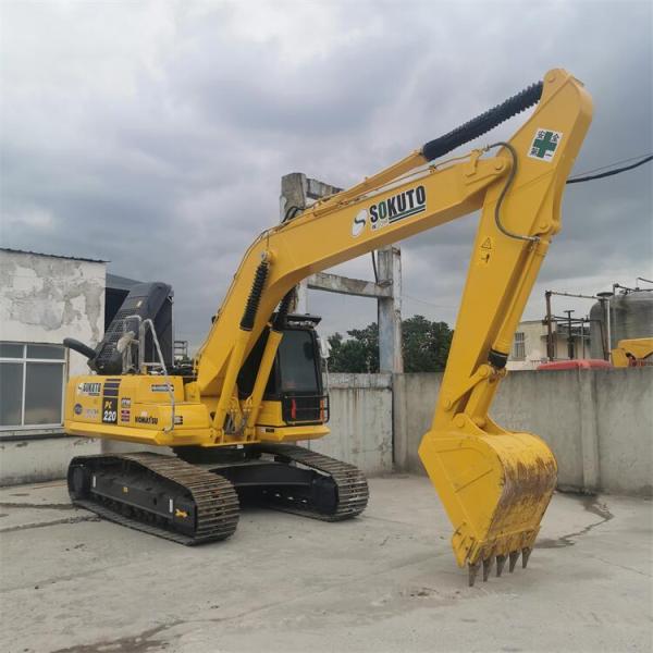 Hydraulic Used Komatsu PC220-8 Excavator 22 Ton Crawler Digger with Original Pump