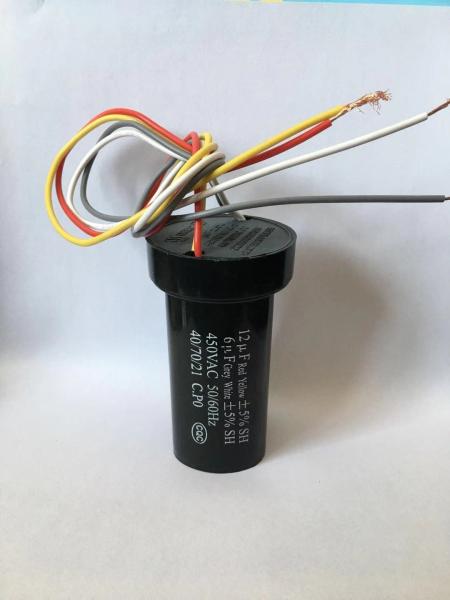 14+6uF ,450VAC ,4 wires leading ,washing mahine capacitor ,CE certificate ,good price and good quality