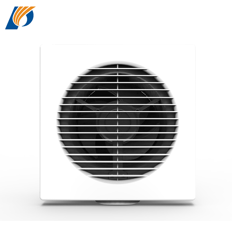 Square Design Window Exhaust Fan Anti Static Anti Aging Window Ventilation Fan 40-45dB