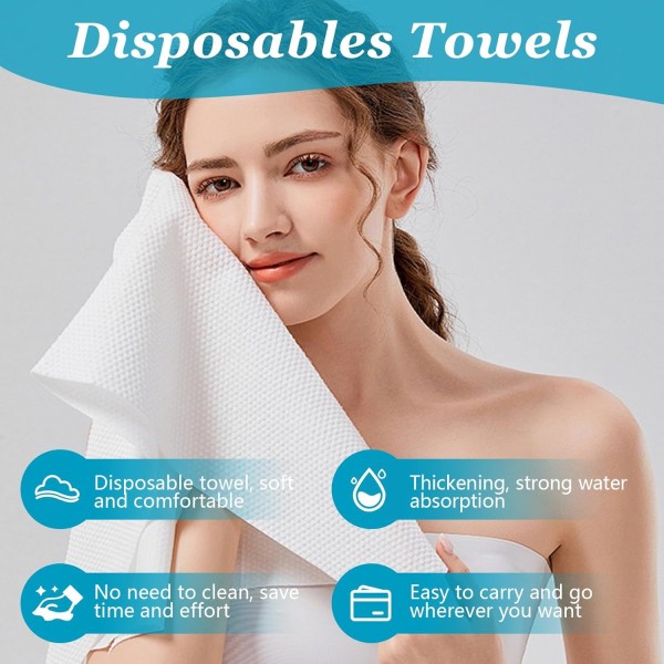 Ultra Soft, Quick Dry Disposable Hair Towels Spa Salon Towel, Portable Body Towels Disposable For Massage Beauty Hotel Camping Travel Gym
