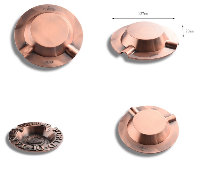 Лазер Ashtray эмали сплава цинка винтажный портативный гравируя Ashtray портмона логотипа