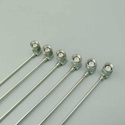 SMA RA Microwave Cable Semi Rigid RF Cable Assembly 18GHz Frequency