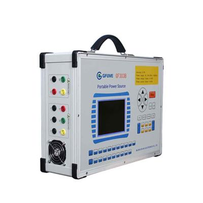 Fonte de energia elétrica do equipamento de teste de GF303B com exposição inglesa da versão