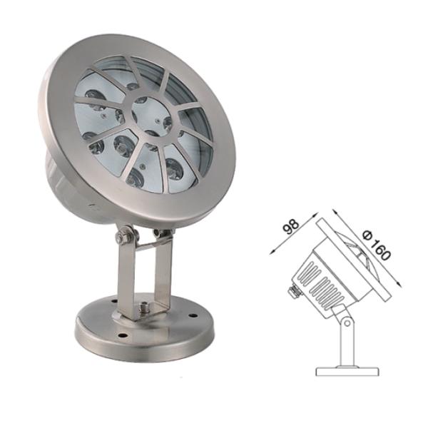 Lumière IP68 imperméable de tache des matériaux LED d'acier inoxydable de couverture de protection