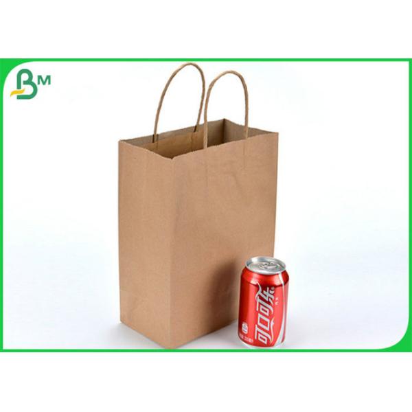 SGS Approved 70GSM 80GSM Brown Kraft Liner Paper For Making Shopping Bags