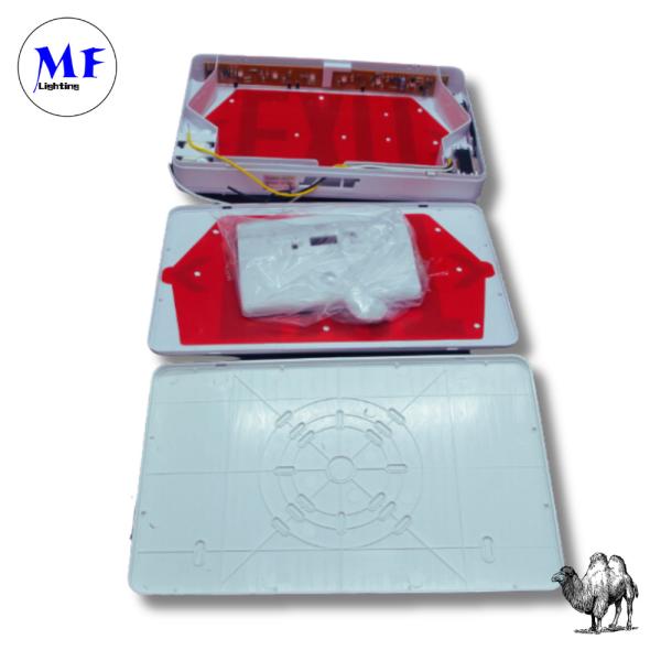 LED Emergency Exit Sigh Light With 5h Backup Fireproof Dustproof For Theaters Cinemas Event Hall Office Ceiling-Wall Mounted Waterproof IP65 Red Green
