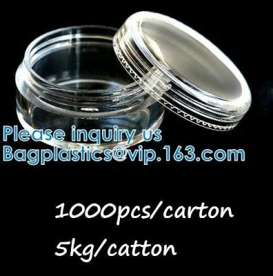 5g 5ml Small Cream Clear Plastic Pot With Screw Cap Cosmetic Container Empty Plastic Jar