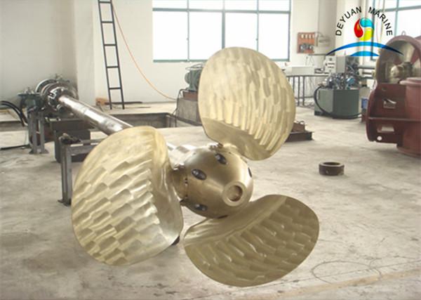 Copper Controllable Boat Parts , Pitch Propeller Marine Propulsion Engine