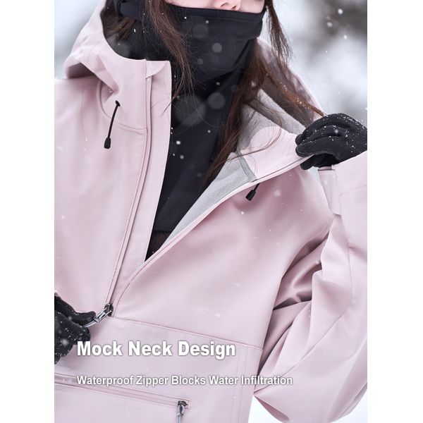 Custom OEM 3L Waterproof Windproof Snowboard Ski Hoodie Winter Couple Ski Jacket