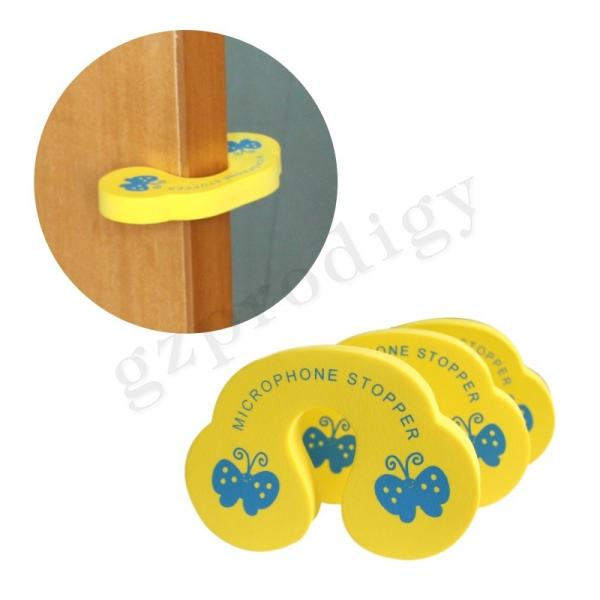 Nontoxic Odorless Child Proof Door Stopper , Anti Abrasion Cartoon Door Clamp