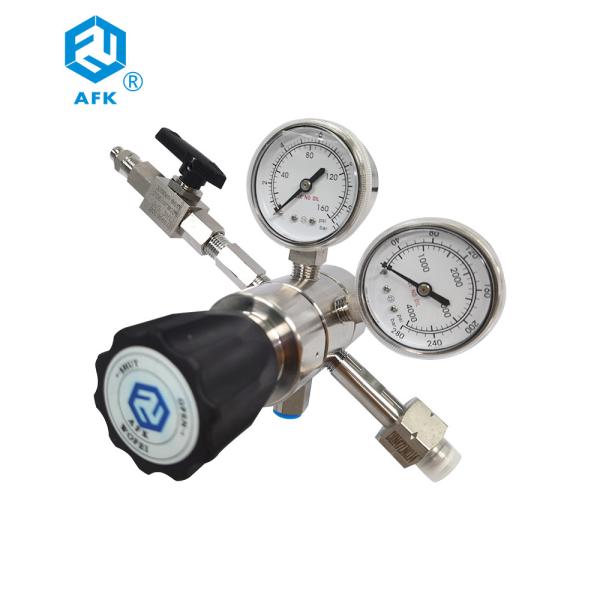 Helium Oxygen Nitrogen Pressure Regulator SUS316 4000psi AFK New R31