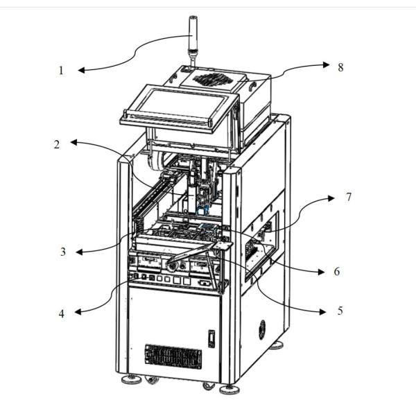 Lid Attach Placement Adhesive Dispensing Machine 325mm Automatic Mounting Machine