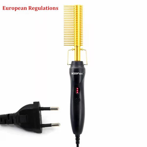 Do Straightener quente do cabelo do agregado familiar o endireitamento elétrico cerâmico do cabelo penteia a ondulação passa aquecido escova