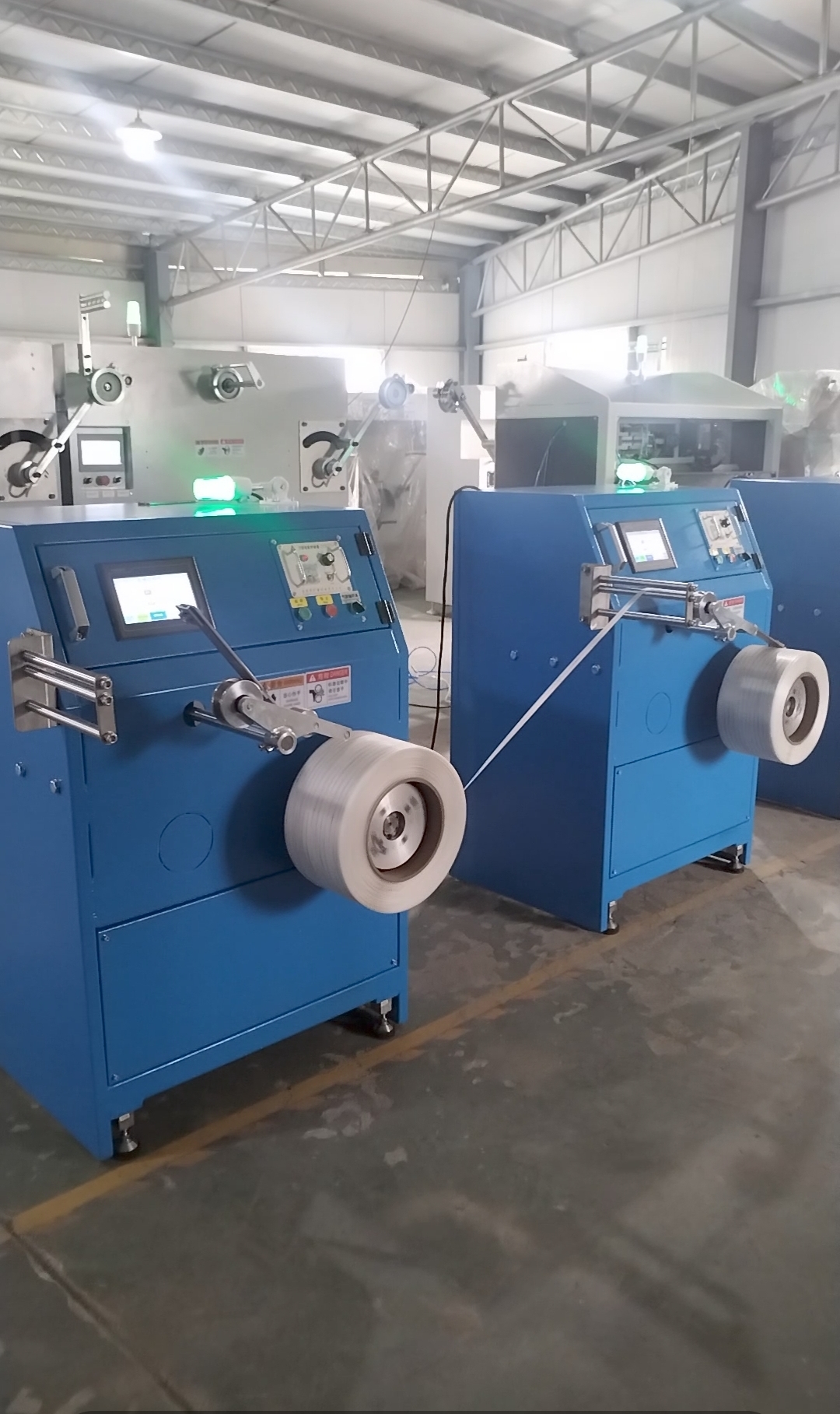 CE ISO High Speed Spiral Winder 300m/Min Strap Winding Machine