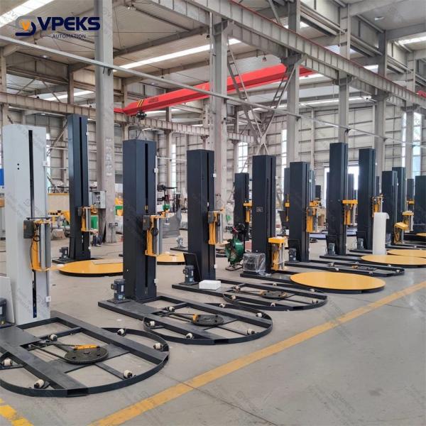 12-30 Pallets / Hour Single Phase Automatic Pallet Stretch Wrapping Machine