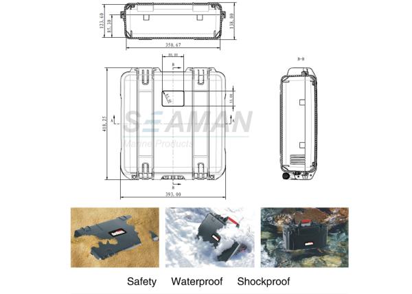 16 Gear Hard Camera Case Waterproof With Foam TSA For Travel Camera