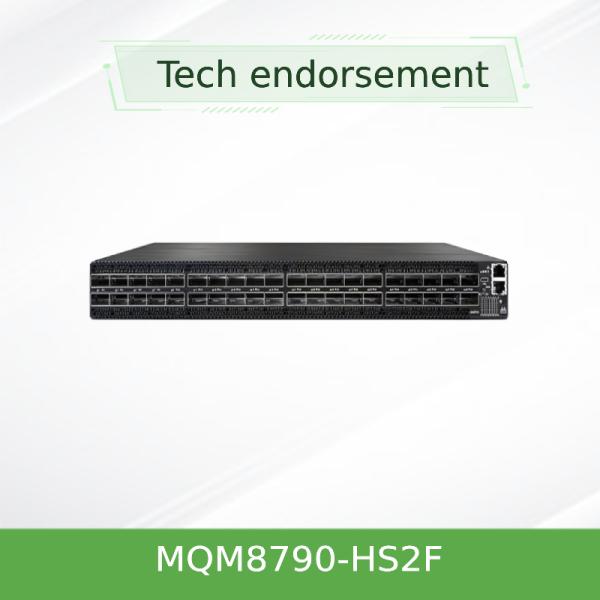 MQM8790-HS2F HDR Mellanox Infiniband Switch 40 QSFP56 Puertos 2 Fuentes de alimentación CA