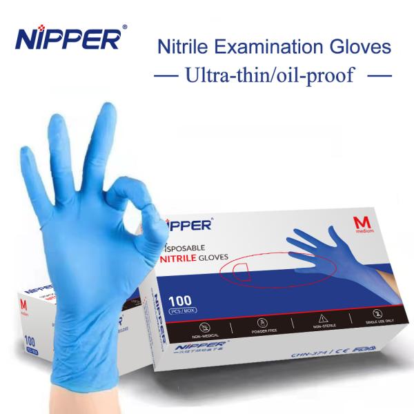 Safety Nitrile Gloves Latex Glove For Medical Examination