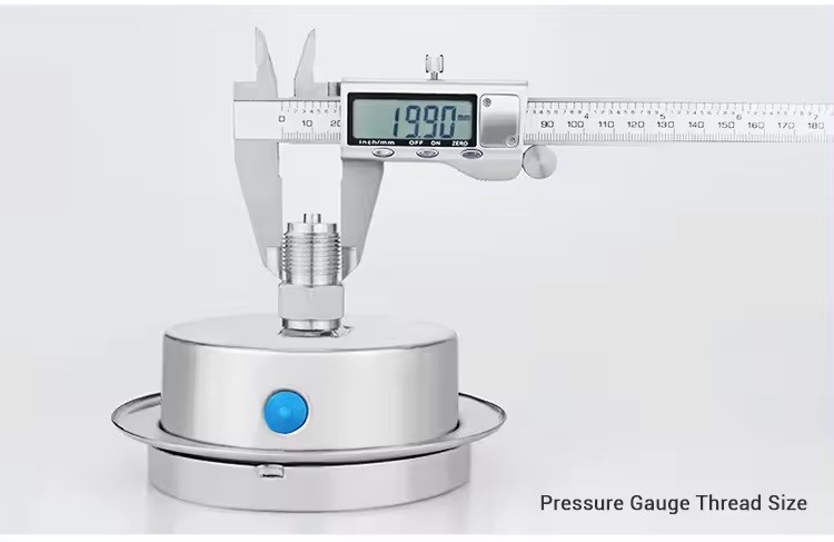 High Precision Axial Pressure Meter Gauge for Air and Liquid 0-1 to 0-100 kpa Zhejiang