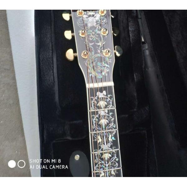 Aaaa All Real Abalone Super Deluxe Wood D45L Acoustic Guitar Customized Logo Is Available