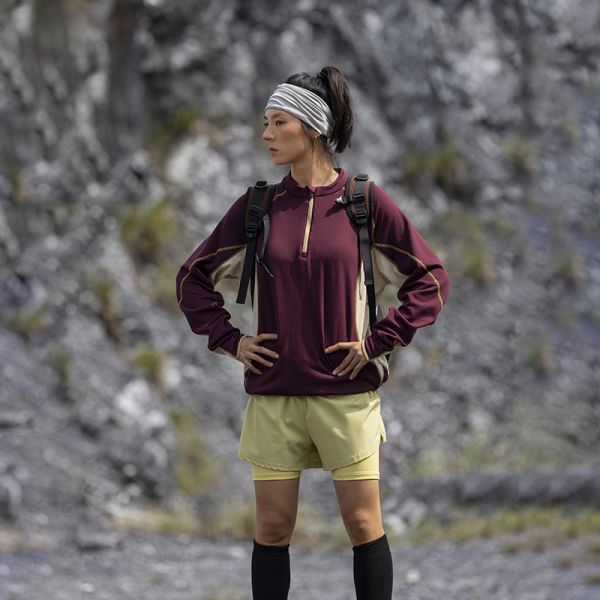 Stand Collar Color Block Jacket Thermal Antibacterial Polartec Fleece Outdoor Pullover