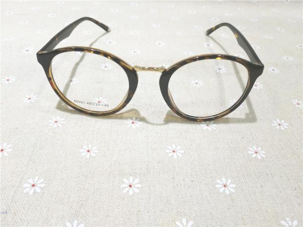 80031-C2 Tortoiseshell Color Acetate Temple TR90 Material Optical Eyeglasses frame