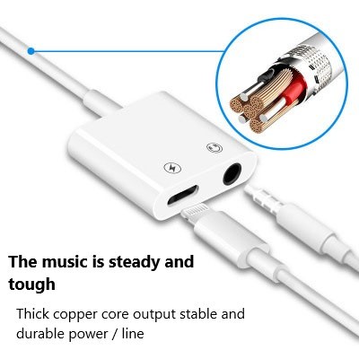 Аудио двойника 2 In1 вспомогательное к переходнику 65g Splitter наушника 3.5mm