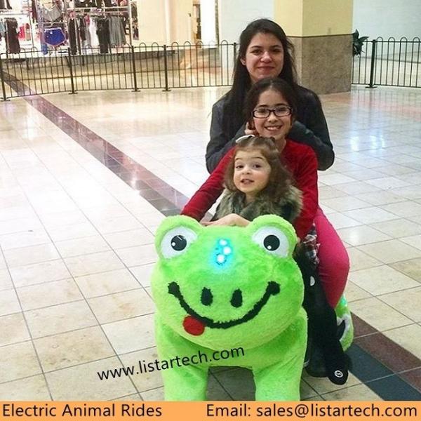 Shopping Mall Ride on Battery Operated Toys, Plush Walking Animals Indoor Playground Rides
