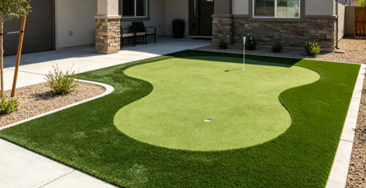 16mm PE Material High Density Golf Artificial Turf for Professional Putting Green