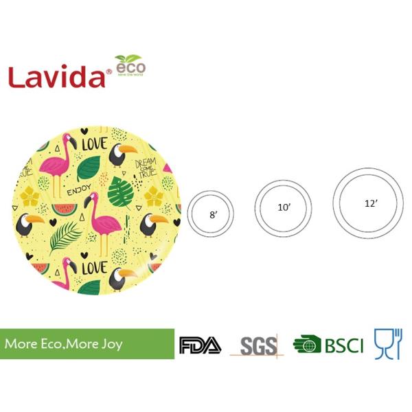 Heat / Break Resistance Bamboo Dinnerware Dishwasher Safe Eco Friendly FDA LFGB EU Pass