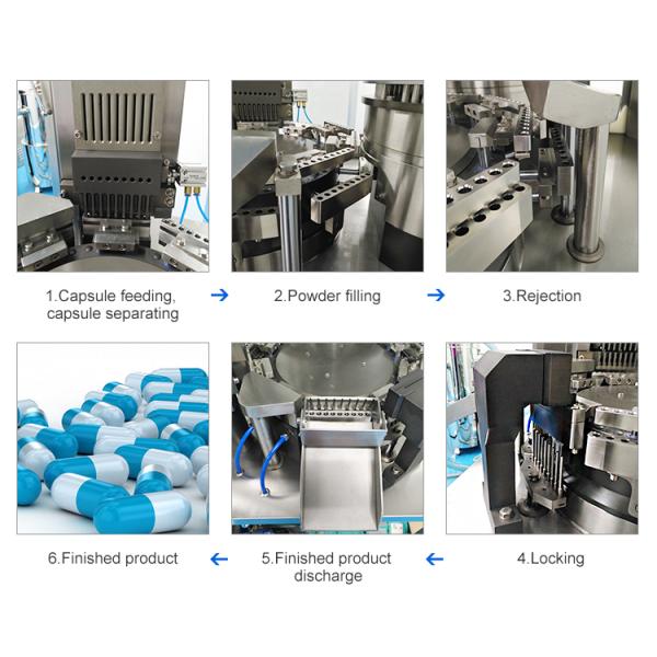 90000pcs/H 3 бурит заключение машины заполнителя капсулы