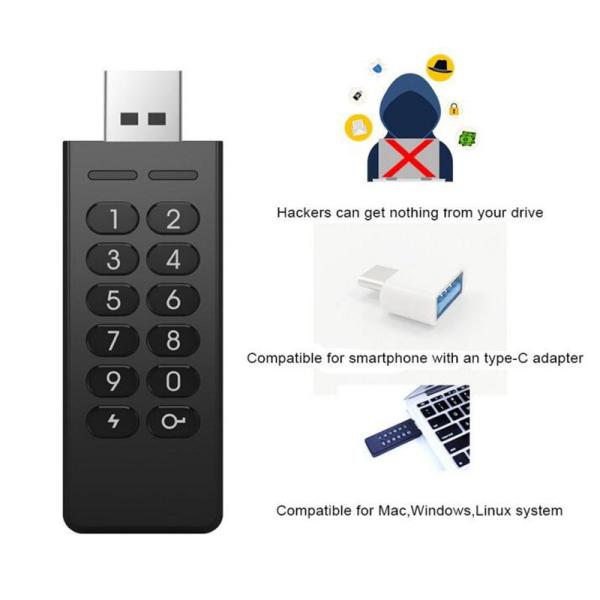 Password usb memory stick 16GB combination lock usb flash drive with protect switch, encryption usb flash drives