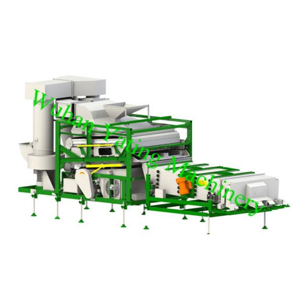 Grain Cleaning Machine With Wind Cleaner / Gravity Table Grain Cleaner