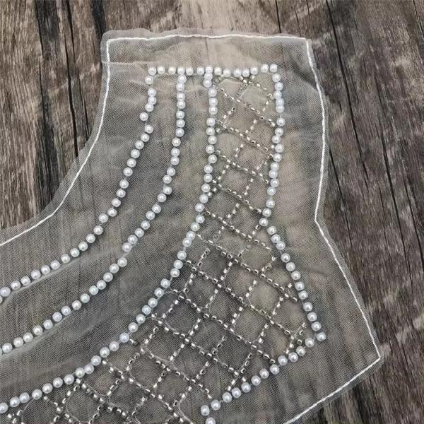 Acessórios de roupas infantis colarinho renda diy bordado colarinho camisa solúvel em água colarinho falso