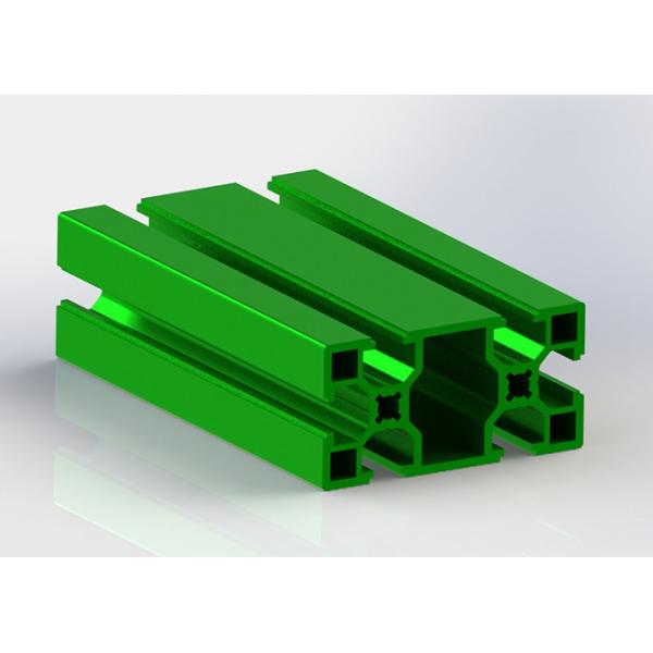 Green Powder Coating T Slot Aluminum Profile 30 * 60 For Exhibition Shelf