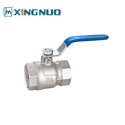 Nickel Plating Brass Ball Valve 100% Leak Tested CNC For Normal Temp Water Or Air