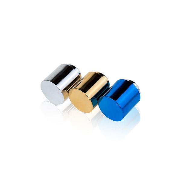 Cylindrical Luxury High-End Good Sealing OEM Perfume Cap Surface Electroplating And Polishing Process