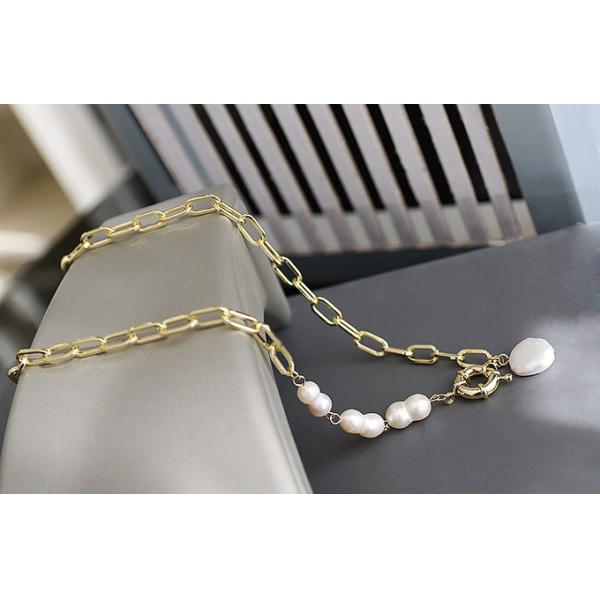 High Quality Natural Baroque Irregular Freshwater Baroque Pearl Necklace Jewelry Set Natural Baroque Pearl necklace