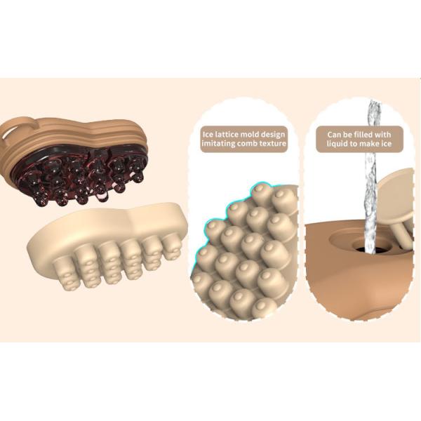 Peine de Masaje Capilar con Terapia de Hielo – Masajeador Capilar Frío para el Crecimiento del Cabello, Alivio del Estrés, Control de la Caspa y Alivio del Dolor de Cabeza | Silicona Aprobada por la FDA | Cepillo Refrescante Reutilizable para Hombres, Mujeres y Todo Tipo de Cabello