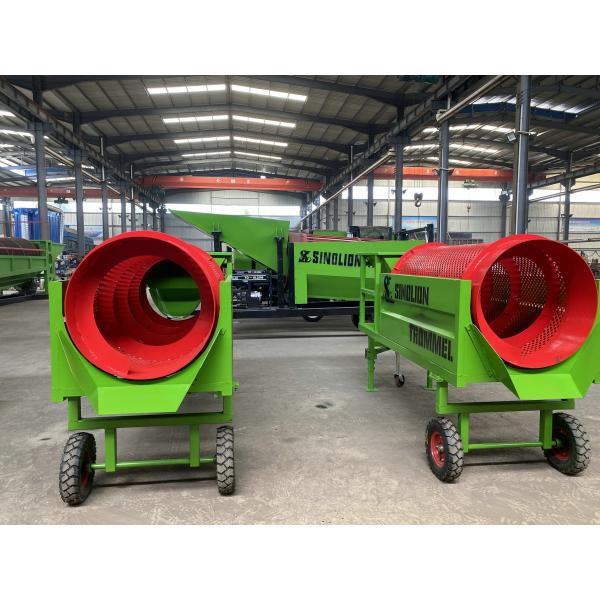 Small Processing Capacity Mobile Rotary Screening Equipment with High Recovery Rate