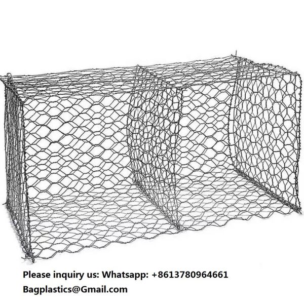Galfan Welded Gabion Retaining Walls 200x100x50 Welded Gabion Box 2x1x0.5m Gabion Basket Stone Cage Garden Fence Garden Stone Wire Basket Fencing