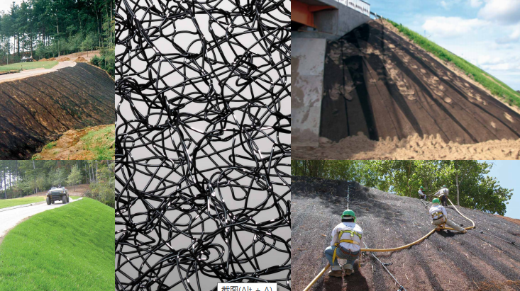 Mike Pads Reinforced Mike Mat Reinforced Three-Dimensional Mesh PVC Coated Hot Dipped Galvanized Galfan Reinforced Composite Geomat Erosion Control Mat Soil Stabilization Matting Mud Control Mats