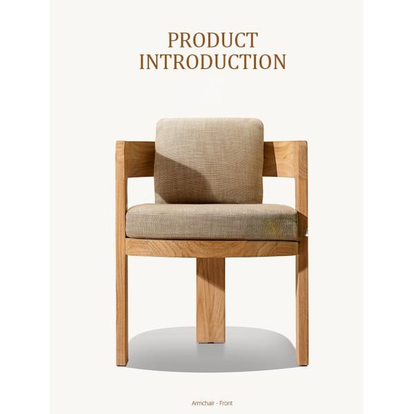 High End Waterproof Teak Outdoor Dining Table And Chairs Patio Garden Soild Wood Set