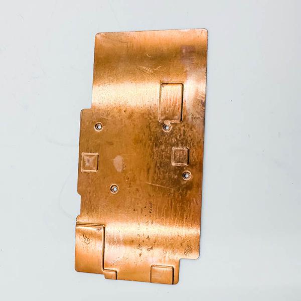 Чистый медный Heatsink, плита меди теплоотвода зуба лопаткоулавливателя