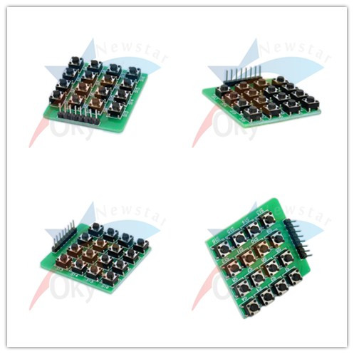 8 Pin 16 Keyboard PCB 4 x 4 Dot Matrix Module for Arduino MCU / AVR / ARM