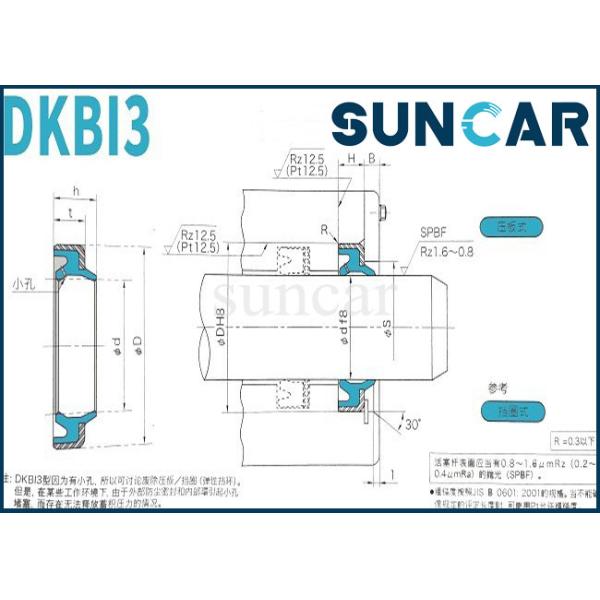 PUR Double Lip DKBI3 Dust Wiper Seals Hydraulic Cylinder Oil Seal
