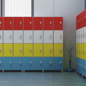 Phenolic Compact Gym Room Lockers Wall Mounted Storage Locker Gym