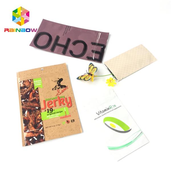 Resealable Foil Pouch Packaging Plastic Aluminum Foil Color Printing Three Side Seal
