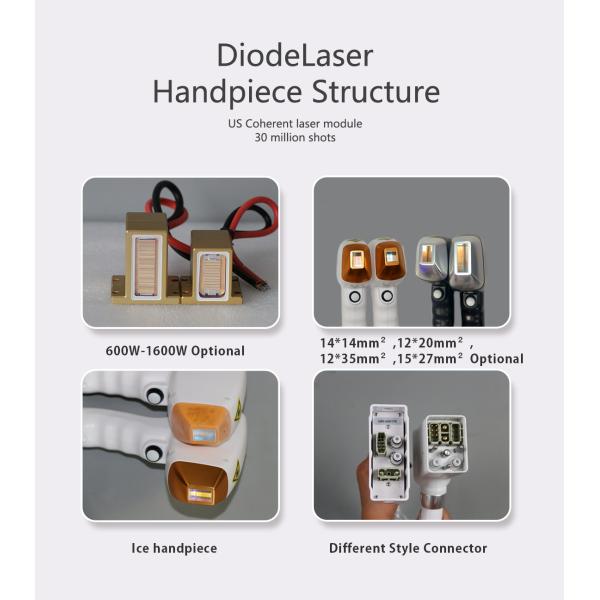 Commercial Weifang KM Médical CE 755nm/1064nm/808nm Diode Laser machine à éliminer les poils